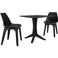 3-piece bistro set anthracite plastic 276163 276163 - Garden Furniture