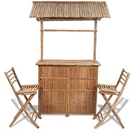 3-piece bistro set bamboo 41500 41500 - Garden Furniture