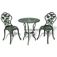 3-piece bistro set cast aluminum green 42164 42164 - Garden Furniture