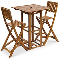 3-piece bistro set solid acacia wood 42658 42658 - Garden Furniture