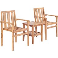 3-piece bistro set solid teak 44736 44736 - Garden Furniture