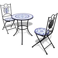 3-piece bistro set mosaic ceramic blue-white 271771 271771 - Garden Furniture