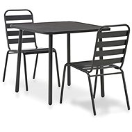 3-piece bistro set steel dark gray 44261 44261 - Garden Furniture
