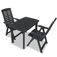 3-piece bistro set plastic anthracite 275083 275083 - Garden Furniture