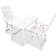 3-piece bistro set plastic white 274798 274798 - Garden Furniture