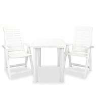 3-piece bistro set plastic white 275073 275073 - Garden Furniture