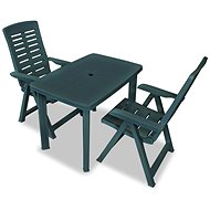 3-piece bistro set plastic green 274806 274806 - Garden Furniture