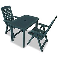 3-piece bistro set plastic green 275078 275078 - Garden Furniture