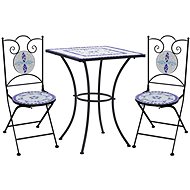 3-piece mosaic bistro set ceramic blue-white 279413 279413 - Garden Furniture