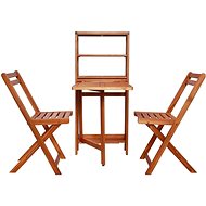3-piece folding bistro set solid acacia wood 44013 44013 - Garden Furniture