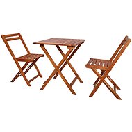 3-piece folding bistro set solid acacia wood 44015 44015 - Garden Furniture