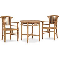3-piece garden dining set solid teak wood 3053650 3053650 - Garden Furniture