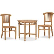 3-piece garden dining set solid teak wood 3053651 3053651 - Garden Furniture