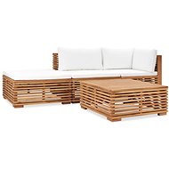 4-piece Garden Sofa with Solid Teak Cushions 3054656 3054656 - Garden Furniture