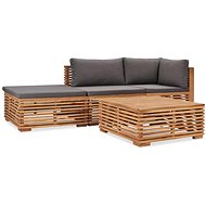 4-piece Garden Sofa with Cushions Solid Teak 3054659 3054659 - Garden Furniture