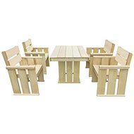 5-piece garden sofa impregnated pine 43261 43261 - Garden Furniture