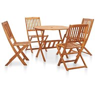 5-piece folding garden dining set solid acacia wood 279158 279158 - Garden Furniture