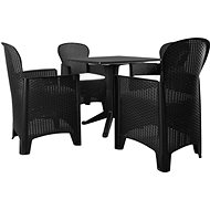 5-piece garden dining set anthracite plastic 276162 276162 - Garden Furniture