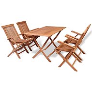 5-piece garden dining set solid teak wood 44683 44683 - Garden Furniture