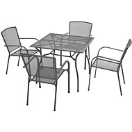 5-piece garden dining set steel anthracite 42707 42707 - Garden Furniture
