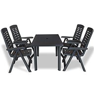 5-piece garden dining set plastic anthracite 274815 274815 - Garden Furniture