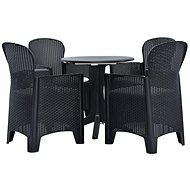 5-piece garden dining set plastic anthracite 276174 276174 - Garden Furniture