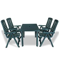5-piece garden dining set plastic green 275079 275079 - Garden Furniture