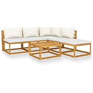 6-piece garden sofa cream cushion solid acacia 3057654 3057654 - Garden Furniture