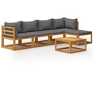 6-piece garden sofa with solid acacia cushions 3057624 3057624 - Garden Furniture