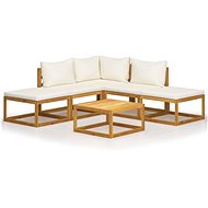 6-piece garden sofa with solid acacia cushions 45915 45915 - Garden Furniture