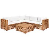 6-piece Garden Sofa with Cushions Solid Teak 3054658 3054658 - Garden Furniture