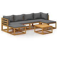 7-piece garden sofa with solid acacia cushions 3057621 3057621 - Garden Furniture