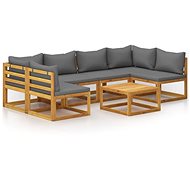 7-piece garden sofa with solid acacia cushions 3057622 3057622 - Garden Furniture