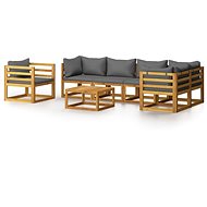 7-piece garden sofa with solid acacia cushions 3057629 3057629 - Garden Furniture
