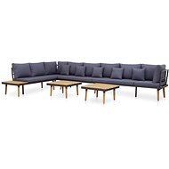7-Piece Garden Sofa Set With Cushions Solid Acacia 46485 46485 - Garden Furniture