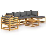 7-piece garden sofa with solid acacia pillow 3057606 3057606 - Garden Furniture