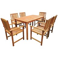 7-piece garden dining set solid acacia wood 42623 42623 - Garden Furniture
