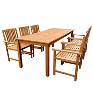 7-piece garden dining set solid acacia wood 42624 42624 - Garden Furniture