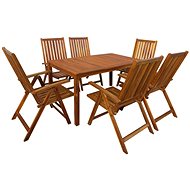 7-piece garden dining set solid acacia wood 44003 44003 - Garden Furniture