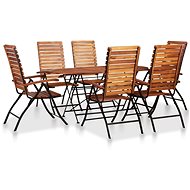 7-piece garden set solid acacia wood 44396 44396 - Garden Furniture