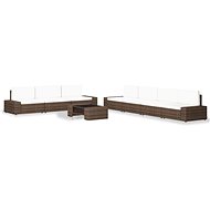 8-piece garden sofa polyrattan brown 3054591 3054591 - Garden Furniture
