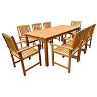 9-piece garden dining set solid acacia wood 42625 42625 - Garden Furniture