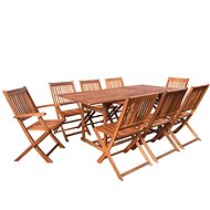 9-piece garden dining set solid acacia wood 44053 44053 - Garden Furniture