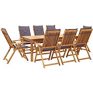 9-piece garden dining set with cushions solid acacia wood 45956 45956 - Garden Furniture