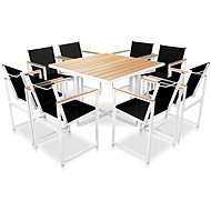 9-piece garden dining set with WPC table top aluminum 42806 42806 - Garden Furniture