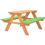 Children&#39; s picnic table with benches 89 x 79 x 50 cm solid fir 91793 91793 - Garden Furniture