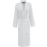 Soft Cotton - Waffle unisex robe Pique, white - Bathrobe