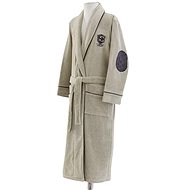 Soft Cotton - Men's robe Luxury, beige - Bathrobe