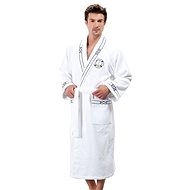 Soft Cotton - Luxury men's robe Marine man in gift box, white, XXL - Bathrobe