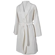 Soft Cotton - Women's short robe Selya, cream, S - Bathrobe